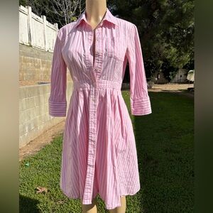 Jones New York Striped Shirt Dress